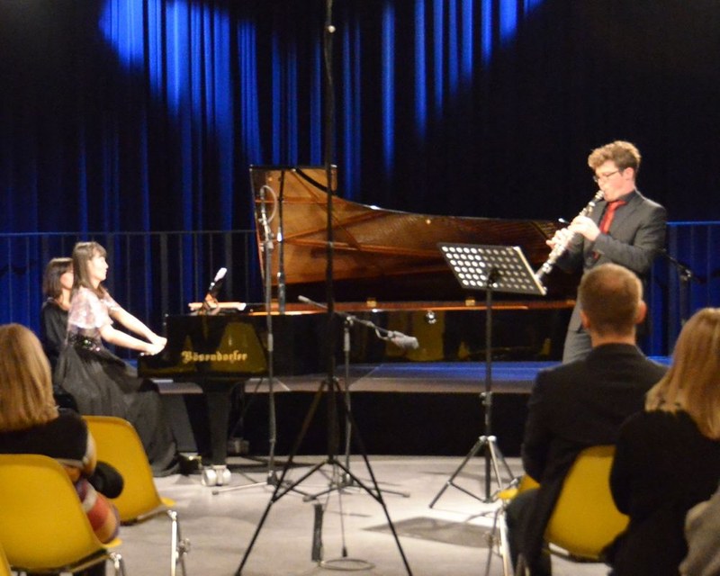 Der Klarinettist Alex Ladstätter und die Pianistin Keiko Hattori präsentierten im ORF Funkhaus ihre erste CD.