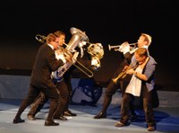 Mit Humor und bewundernswerter Übereinstimmung - das Sonus Brass Ensemble und Mike Svoboda boten ein großes BrassSpektakel 2010
