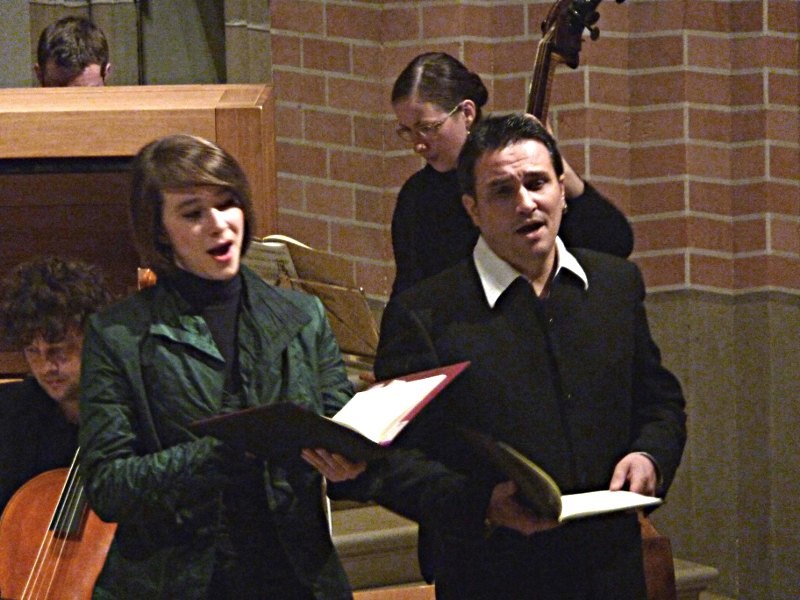 Sorgten für Glanzlichter bei Pergolesi: die beiden Solisten Miriam Feuersinger, Sopran, und Markus Forster, Altus.