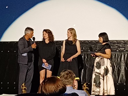 Für die Nominierung der internationalen Einreichungen zeichneten Faris Rahoma, Alma Hasun und Veronika Schubert (v.l.n.r.) verantwortlich.
