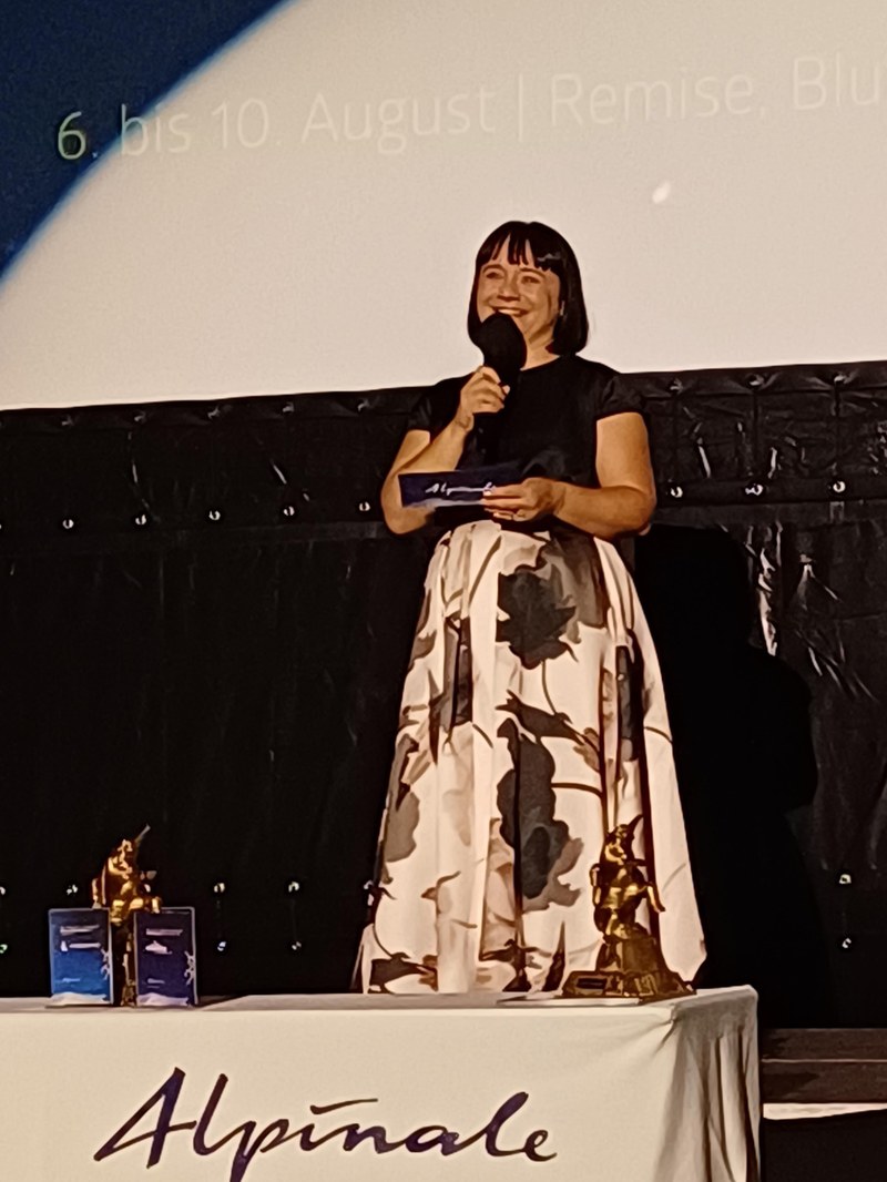 Manuela Mylonas, Obfrau und Festivalintendantin der Alpinale