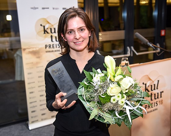 Claudia Larcher erhielt den Kulturpreis Vorarlberg 2018