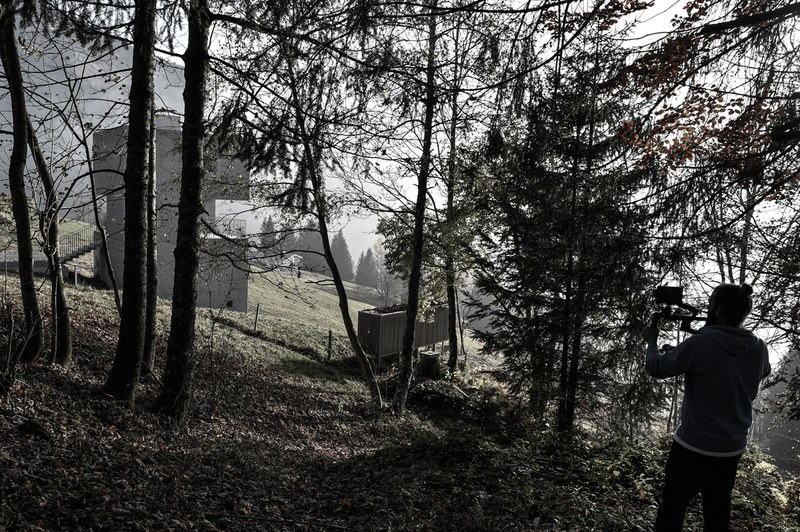Dreh Schutzhütte in Laterns