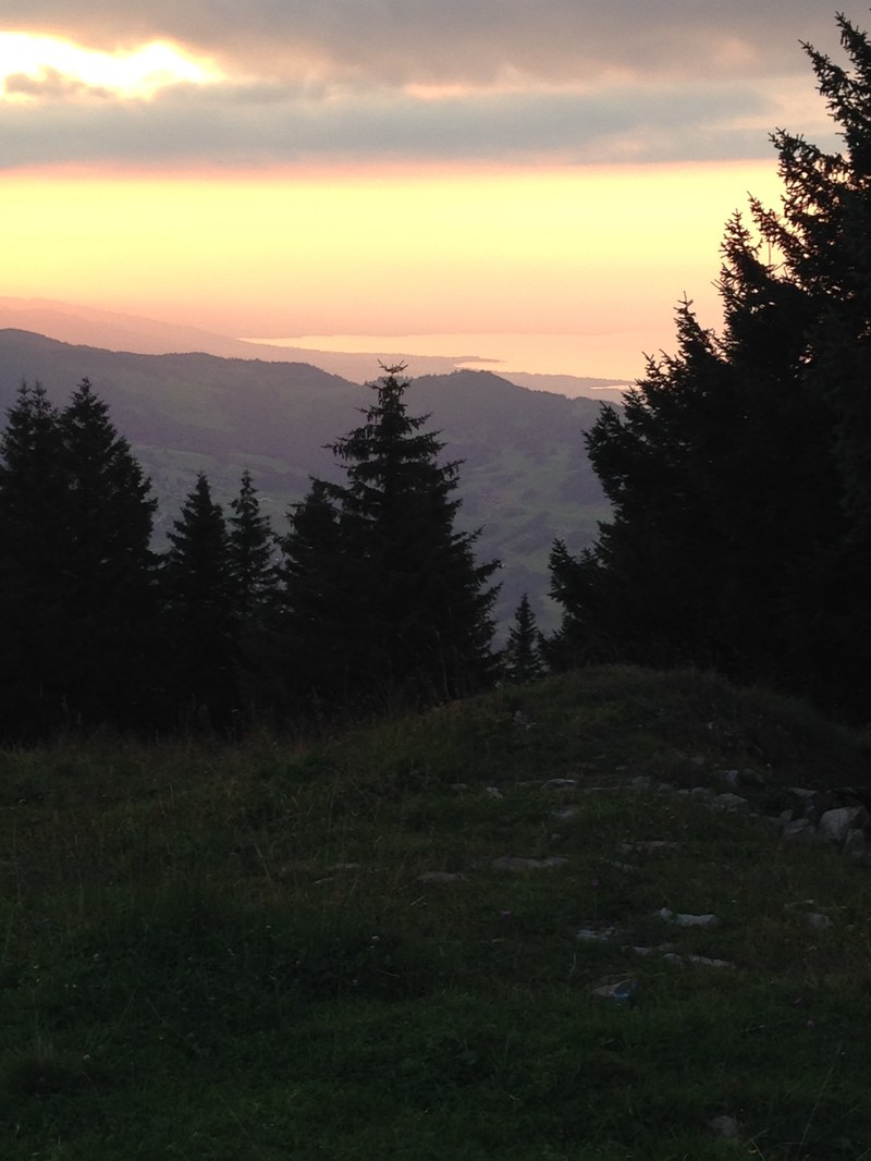 Der Blick nach Westen lohnte sich an diesem Abend.