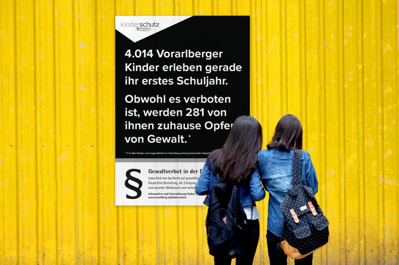 Öffentlichkeitskampagne gegen Gewalt in der Erziehung (© kp16)