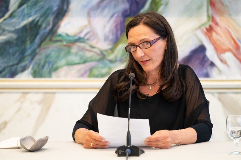 2021 ging der Literaturpreis an die in Bludenz geborene Autorin Petra Pellini-Forcher (© Foto Serra)