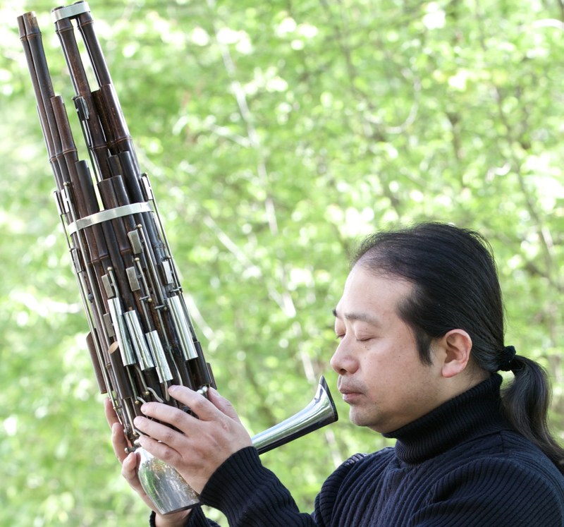 Zukunftsmusik kombiniert mit Zukunftsbildern gehört seit 2003 zur wesentlichen Grundausstattung der Arbogaster Tage der Utopie. Wu Wei ist derzeit „artist in residence“. (Alle Fotos: Claudia Henzler)