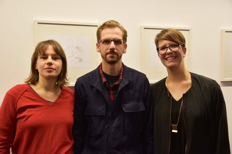 Die drei KünstlerInnen: Veronika Hauer, Andreas Heller und Dora Kuthy