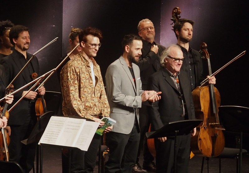 Anton Schmid, Felix B. Huber und Michael Köhlmeier (Foto: Fritz Jurmann)