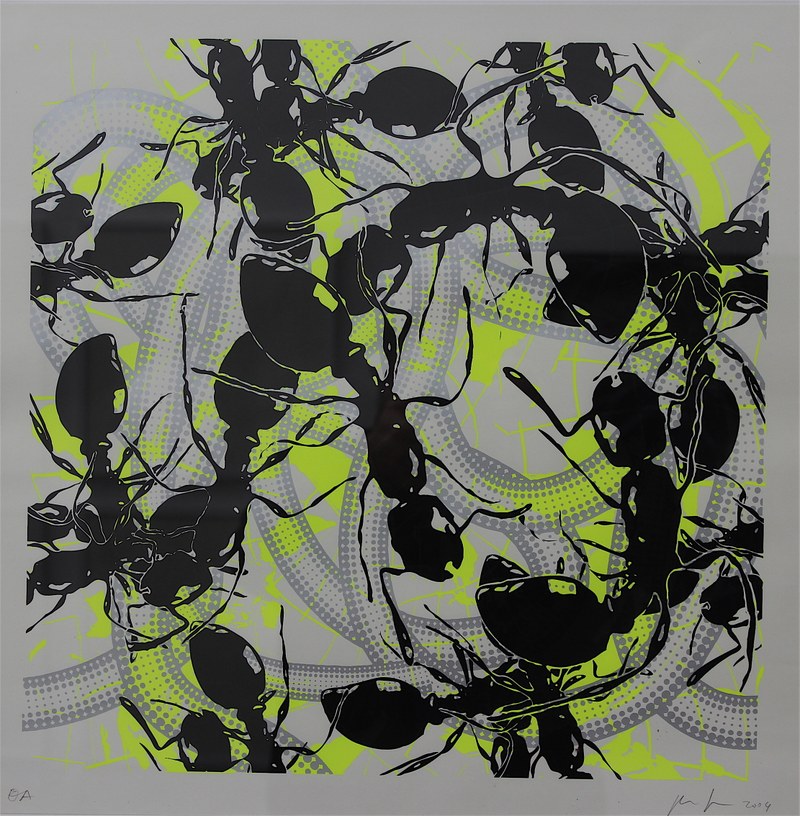 Peter Kogler: o.T., 2004. Siebdruck
