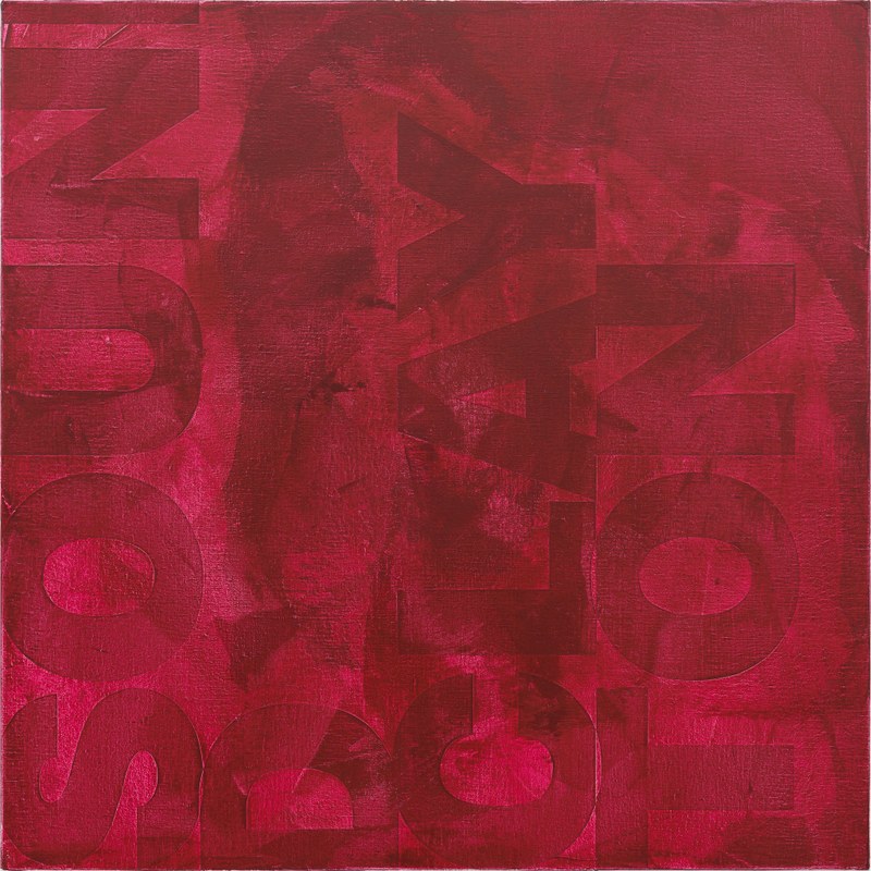 Heimo Zobernig: "ohne Titel", 2013, Acryl auf Leinwand