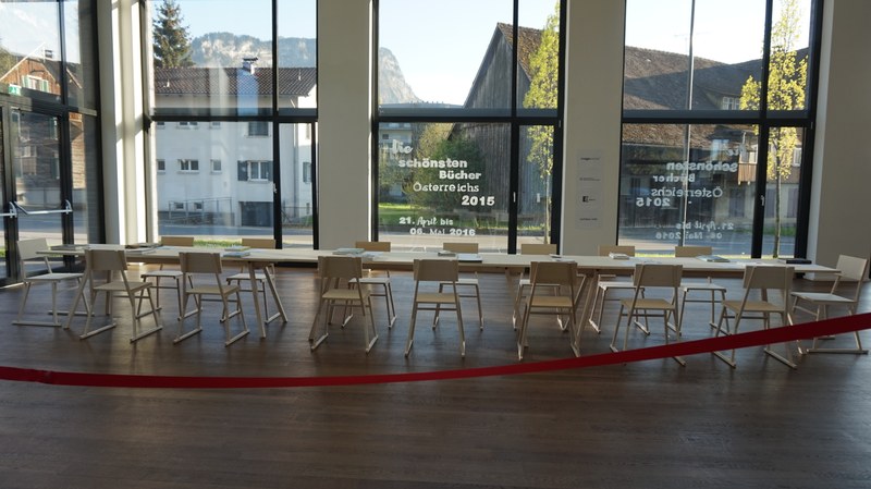 Die prämiierten Bücher © designforum Vorarlberg