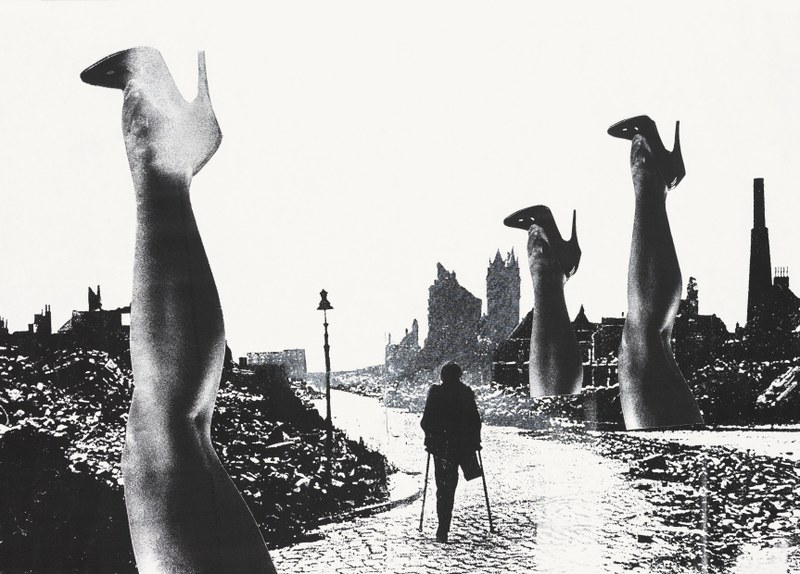 Tomi Ungerer: Journey's last leg. 2008, Collage (Copyright: Diogenes Verlag /Tomi Ungerer)