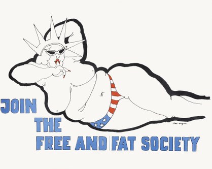 Tomi Ungerer: Join the free and fat society. Offsetdruck, 1967 (Collection Musée Tomi Ungerer - Centre international de l'Illustration, Strasbourg (Copyright Tomi Ungerer)