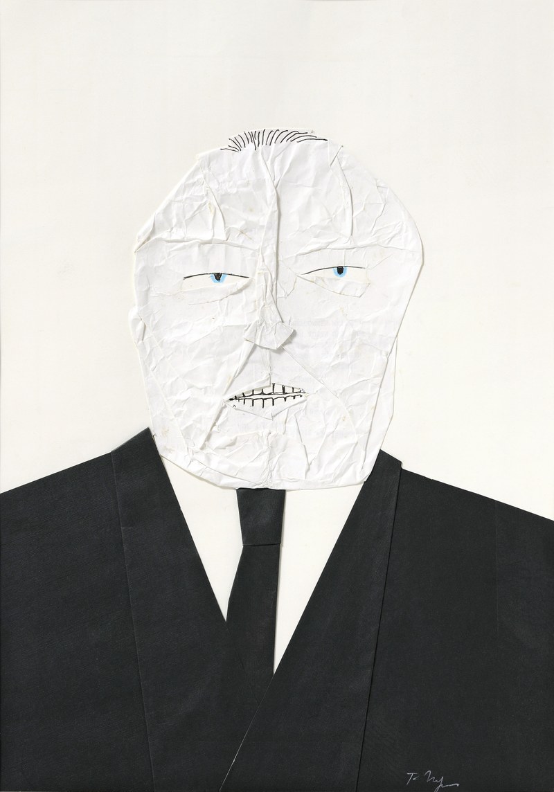 Tomi Ungerer: Deutscher Bankier, 1990-2000 (Slg. Würth Künzelsau, Copyright Tomi Ungerer)
