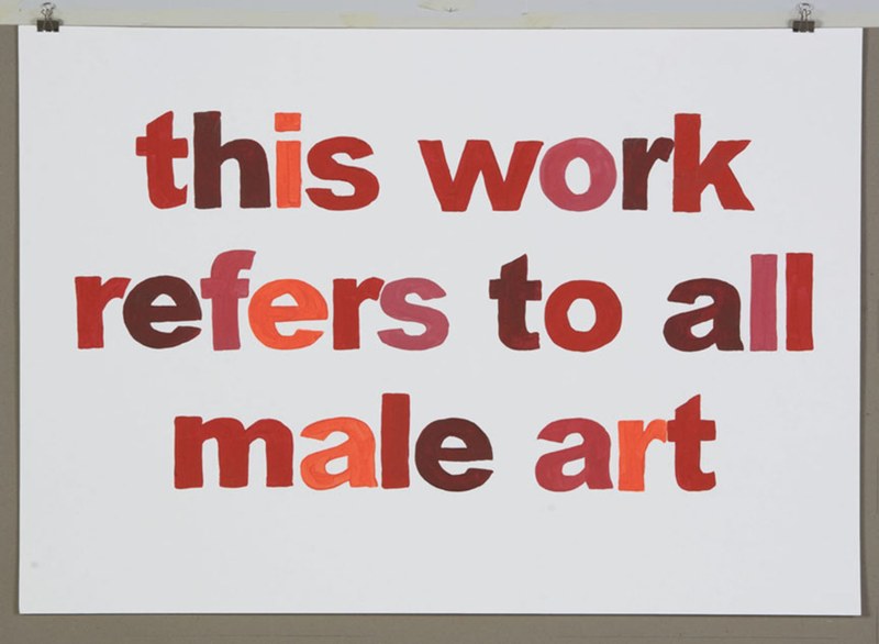 Annika Ström, this work refers to all male art © Annika Ström