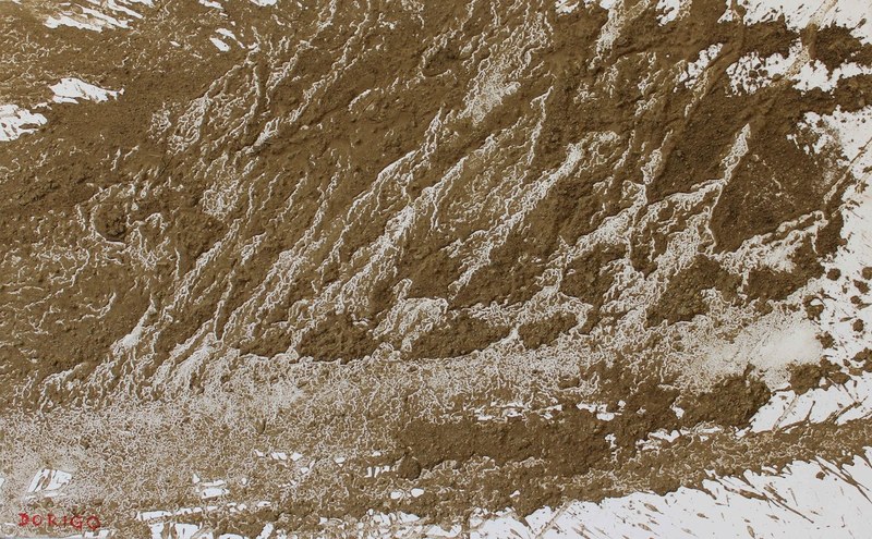 Ursula Dorigo: "Hora Erde", Erde, Wasser, Leim, 2011