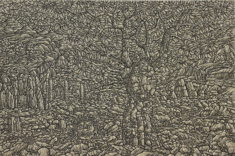 Josip Zanki: "Mahakala". Acryl auf Leinwand, 2013