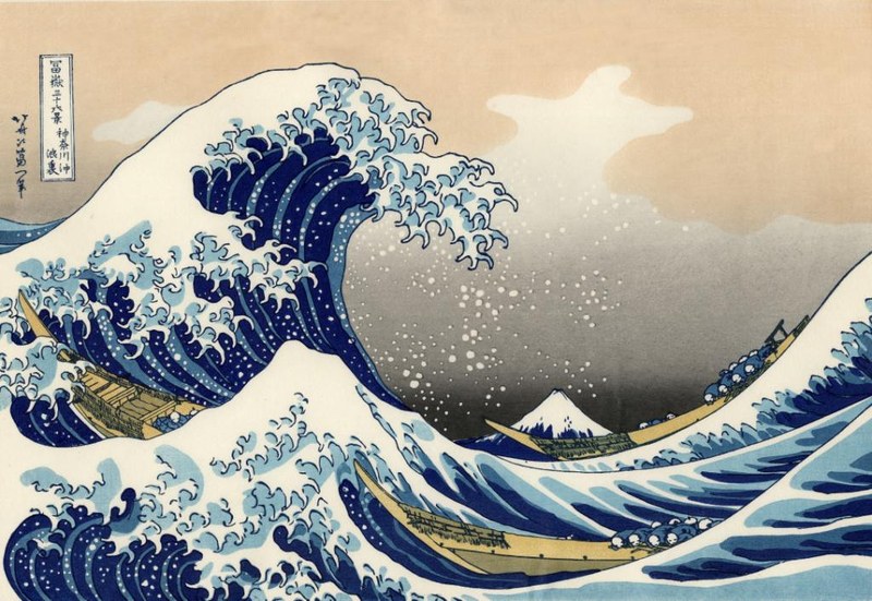 Hokusai: Die große Welle vor der Küste von Kanagawa