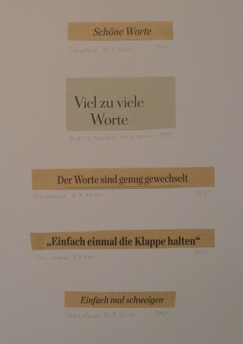 „Headline"-Arbeit von Veronika Schubert