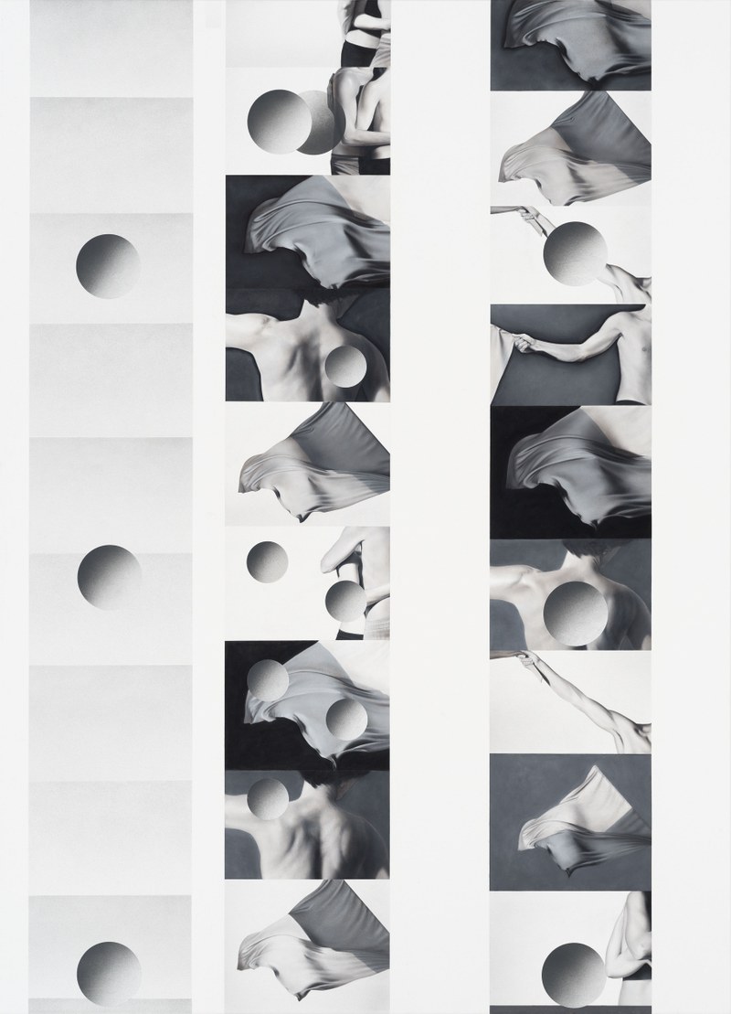 Drago Persic: "Moons and Flags", 200x145 (© Persic)