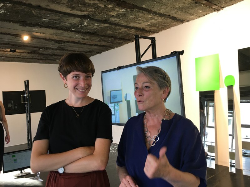 Anna Dot Verdaguer, die Künstlerin aus Barcelona, und Lisi Hämmerle