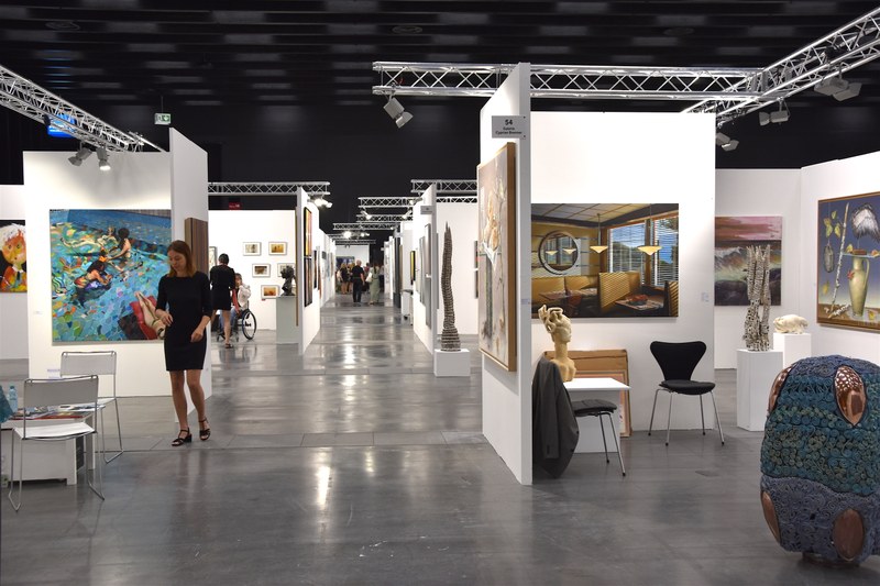 Blick in die Messehalle