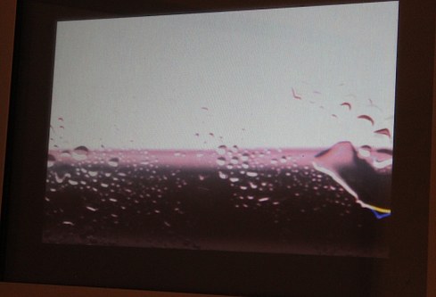 Franz John: "Sky Nude", 1992, Installation mit Scanner u. Monitor, 1-Kanal Video