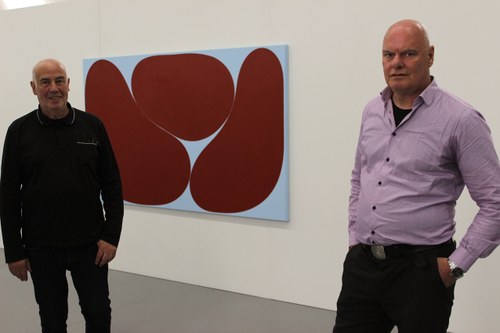 Galerist Günther Feurstein (links) u. Künstler Karl-Heinz Ströhle (Fotos: Karlheinz Pichler)
