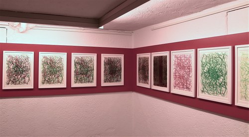 Hermann Nitsch: Fuge (Ausstellungsansicht)