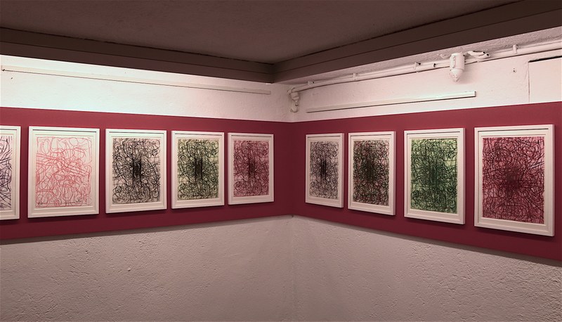 Hermann Nitsch: Fuge (Ausstellungsansicht)