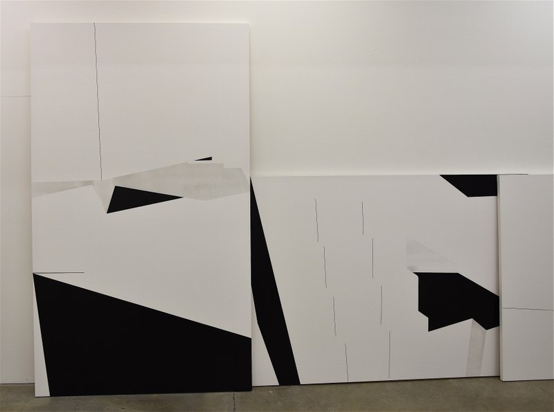 Martina Steckholzer: Al Lent 1, 3, 2018 (Pigment, Acryl auf Baumwolle)