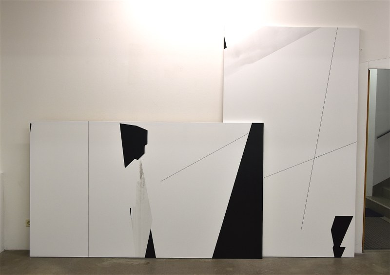 Martina Steckholzer: "A Lent" 1, V, 2018 (Pigment/ Acryl auf Baumwolle)