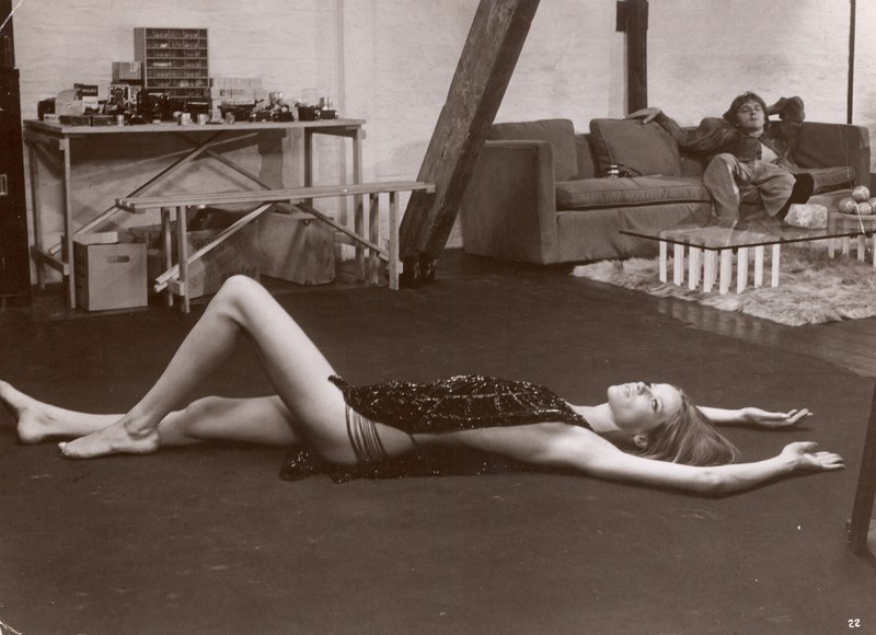 Arthur Evans, Veruschka von Lehndorff mit David Hemmings in Blow-Up, 1966 Film-Still, Silbergelatine-Abzug, 23.8 x 18.1 cm Privatsammlung, Wien Foto: Arthur Evans, Privatsammlung Wien, Courtesy: Neue Visionen Filmverleih GmbH