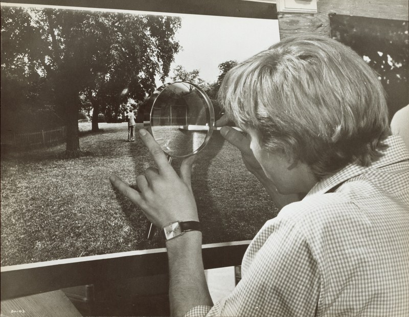 Arthur Evans, David Hemmings in Blow-Up, 1966 Film-Still, Silbergelatine-Abzug, 20.3 x 25.4 cm Privatsammlung, Wien, Foto: Arthur Evans, Privatsammlung Wien, Courtesy: Neue Visionen Filmverleih GmbH