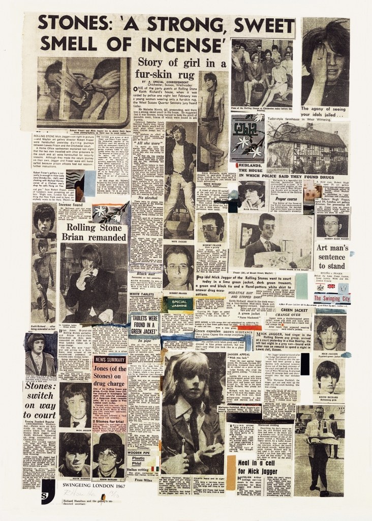 Richard Hamilton, Swinging London '67, 1967, Offsetlithographie von 6 Platten, 70.5 x 50 cm ©Kunstmuseum Winterthur, Geschenk von Dr. Frank und Wiltraud Rentsch, 2001