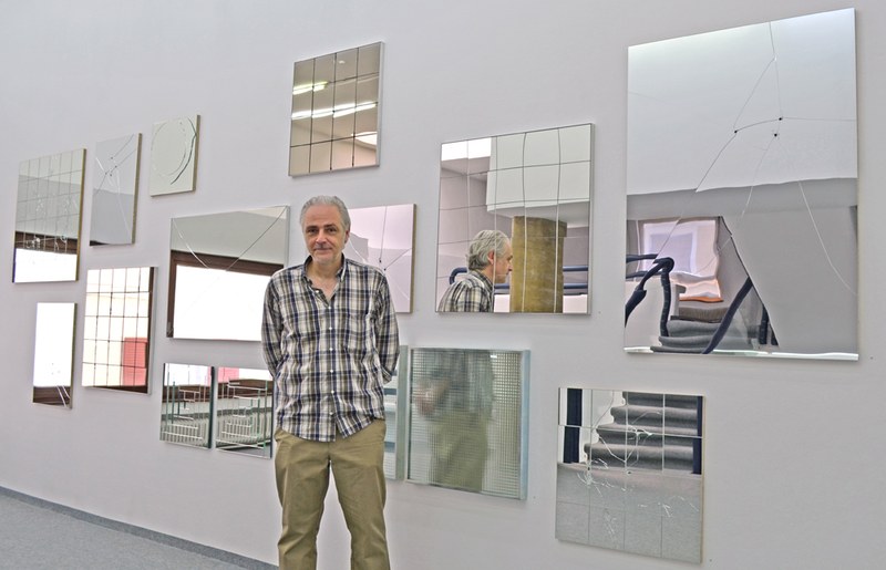 Gerold Tagwerker in der Dornbirner Galerie C.Art (Bild: David Murray)