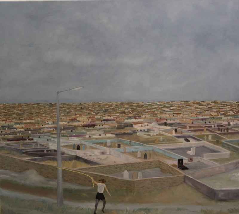 Sarah Bechter: Ohne Titel, 2015, Öl auf Leinwand