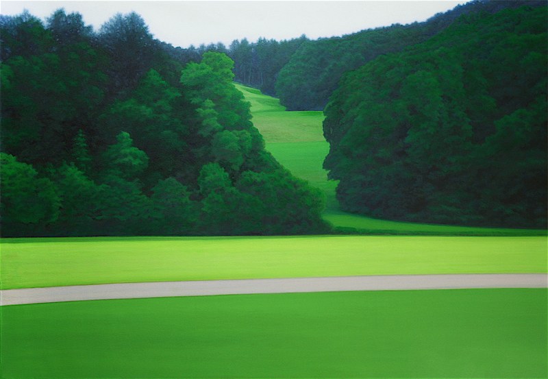 Valentina D'Amaro: Untitled (Viridis Series), 2018, Öl auf Leinwand