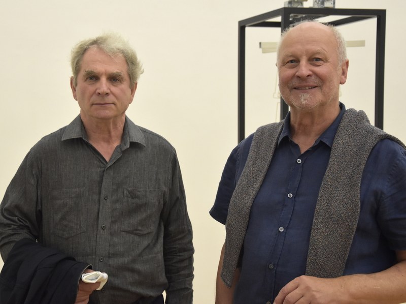 Künstler Willi Kopf und Kurator Manfred Egender (Foto: Karlheinz Pichler)