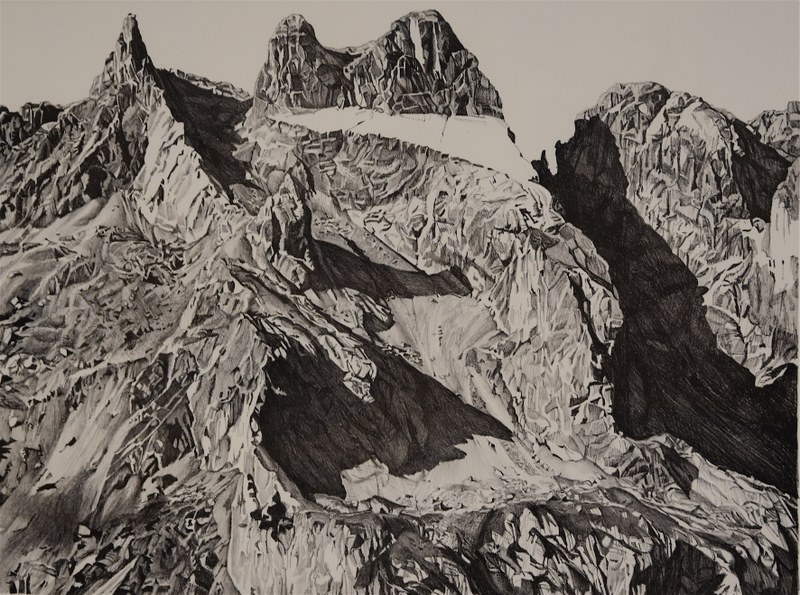 Nino Malfatti: Drei Türme, Lithografie