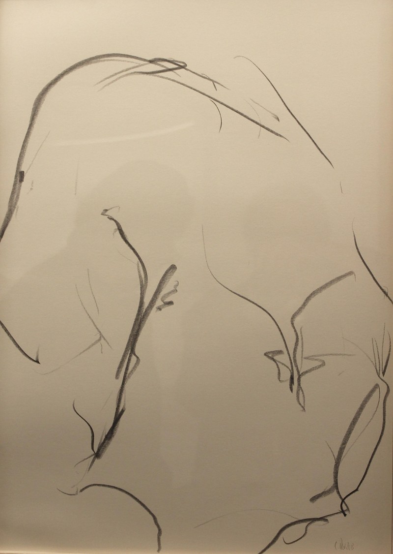 Christian Ruschitzka: Aus der Serie "Die Jäterin" (Bleistift auf Papier)