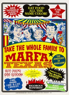 John Waters: "Visit Marfa", 2003, Siebdruck-Plakat auf beschichtetem Karton, Privatsammlung, © John Waters