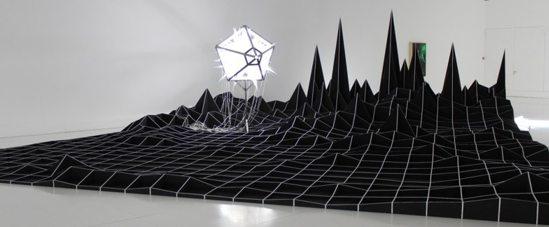 Heiko Blankenstein: Pb7, 2015, Styropor, MDF, schwarze Farbe