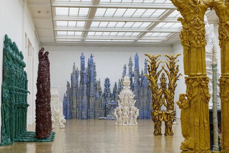 Elmar Trenkwalder: Blick in die Ausstellung "MUba Tourcoing", 2014 (Foto: Kleinefenn)