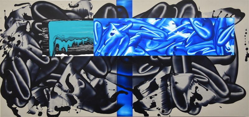 David Reed: Öl, Alkyd und Acryl auf Polyester