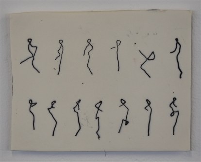 Ferdinand Ruef: O.T., Zeichnung auf Porzellan