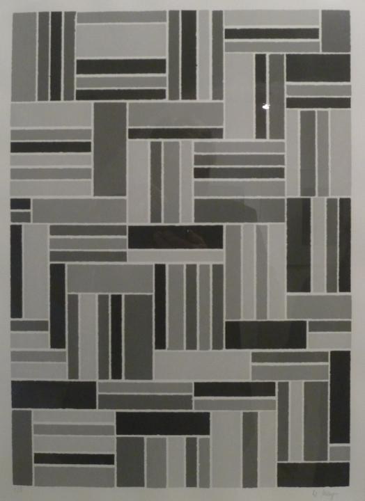 Elmar Mayer: „Reduktion" (Serigrafie auf Halbbütten)