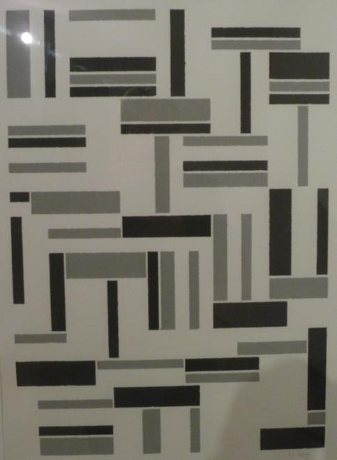 Elmar Mayer: „Reduktion" (Serigrafie auf Halbbütten)