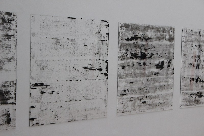 Paolo Masi: Farbe auf Plexiglas, 100x100 cm, 4-teilig